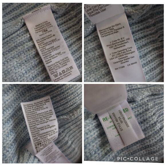 J.Crew Ribbed Chunky Knit V-Neck Cotton Blend Cardigan Size S - Picture 11 of 13